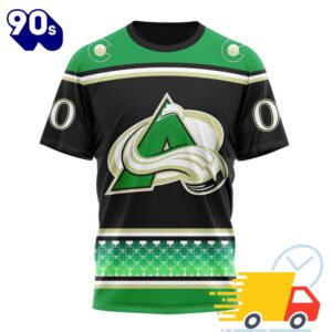 Personalized NHL Colorado Avalanche Specialized Unisex Kits Hockey Celebrate St Patrick's Day All Over Print Shirts