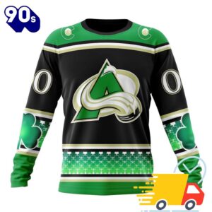 Personalized NHL Colorado Avalanche Specialized Unisex Kits Hockey Celebrate St Patrick's Day All Over Print Shirts