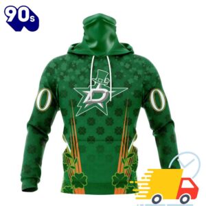 Personalized NHL Dallas Stars Full Green Design For St. Patrick's Day All Over Print Shirts