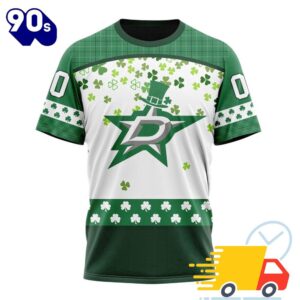 Personalized NHL Dallas Stars Special Design For St. Patrick Day All Over Print Shirts