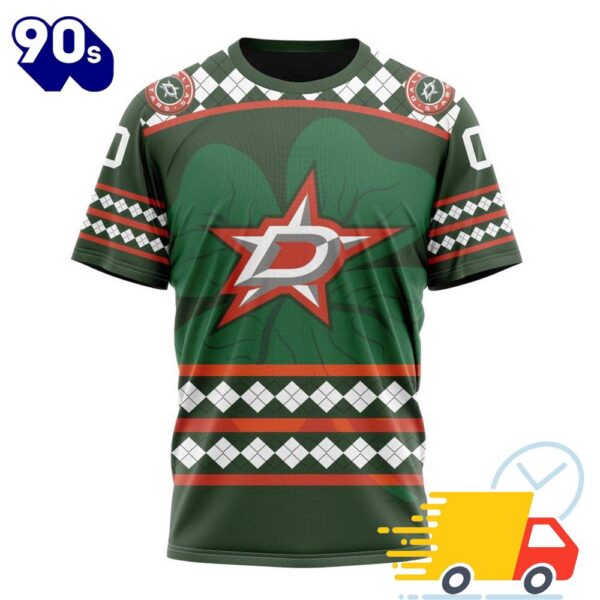 Personalized NHL Dallas Stars Specialized Unisex Kits Hockey Celebrate St Patrick’s Day 3D Shirts