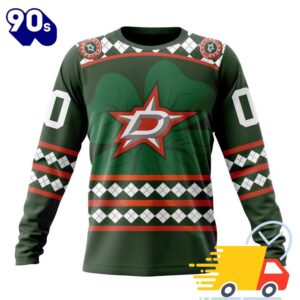 Personalized NHL Dallas Stars Specialized Unisex Kits Hockey Celebrate St Patrick's Day 3D Shirts