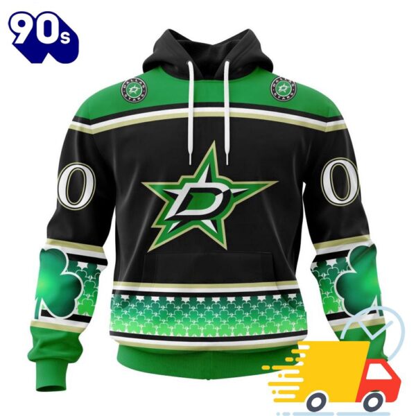 Personalized NHL Dallas Stars Specialized Unisex Kits Hockey Celebrate St Patrick’s Day All Over Print Shirts