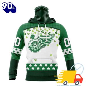 Personalized NHL Detroit Red Wings Special Design For St. Patrick Day All Over Print Shirts