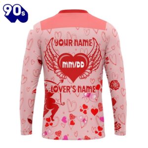 Personalized NHL Detroit Red Wings Special Design For Valentines Day All Over Print Shirt