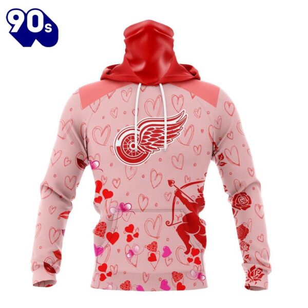 Personalized NHL Detroit Red Wings Special Design For Valentines Day All Over Print Shirt