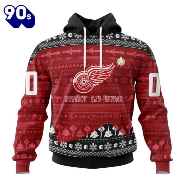 Personalized NHL Detroit Red Wings Special Star Trek Design Hoodie