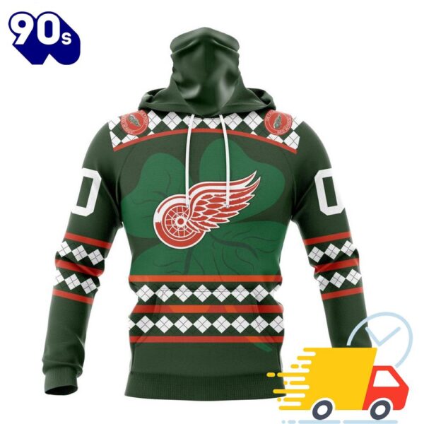 Personalized NHL Detroit Red Wings Specialized Unisex Kits Hockey Celebrate St Patrick’s Day 3D Shirts