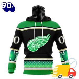 Personalized NHL Detroit Red Wings Specialized Unisex Kits Hockey Celebrate St Patrick's Day All Over Print Shirts