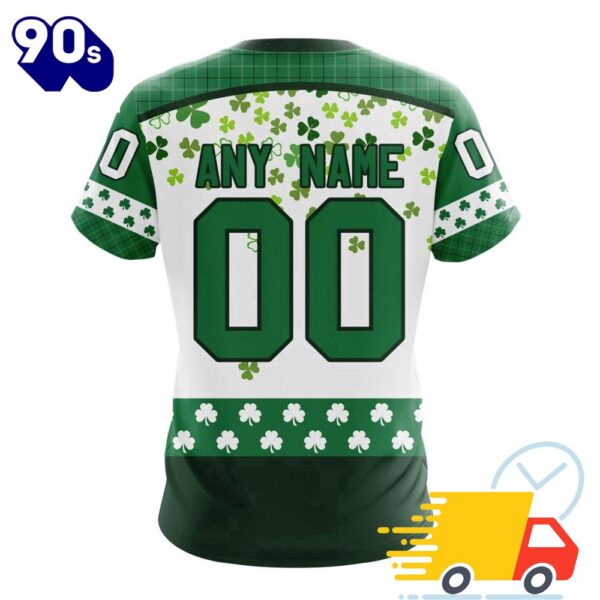 Personalized NHL Edmonton Oilers Special Design For St. Patrick Day All Over Print Shirts