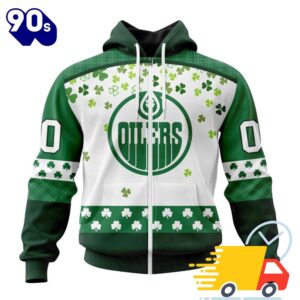 Personalized NHL Edmonton Oilers Special Design For St. Patrick Day All Over Print Shirts