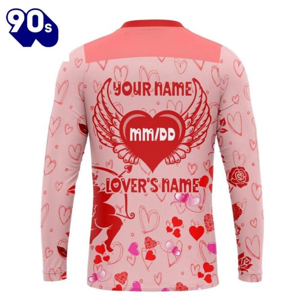 Personalized NHL Edmonton Oilers Special Design For Valentines Day All Over Print Shirt