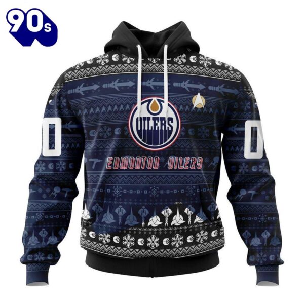 Personalized NHL Edmonton Oilers Special Star Trek Design Hoodie