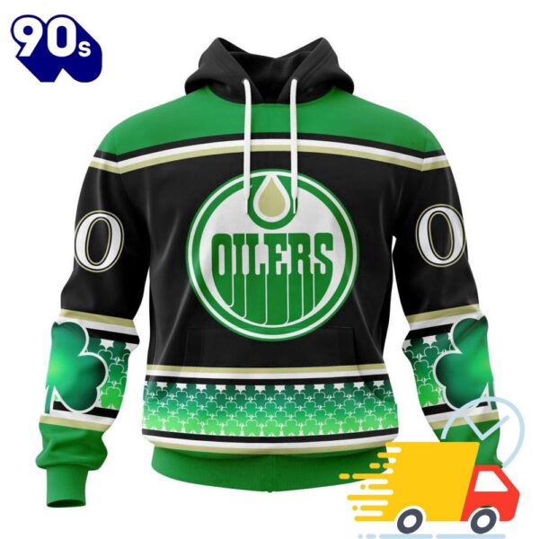 Personalized NHL Edmonton Oilers Specialized Unisex Kits Hockey Celebrate St Patrick’s Day All Over Print Shirts