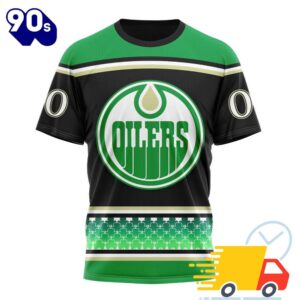 Personalized NHL Edmonton Oilers Specialized Unisex Kits Hockey Celebrate St Patrick's Day All Over Print Shirts