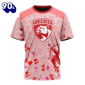 Personalized NHL Florida Panthers Special Design For Valentines Day All Over Print Shirt