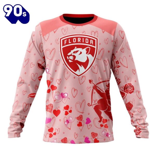 Personalized NHL Florida Panthers Special Design For Valentines Day All Over Print Shirt