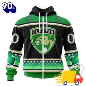 Personalized NHL Florida Panthers Specialized Hockey Celebrate St Patrick's Day All Over Print Shirts