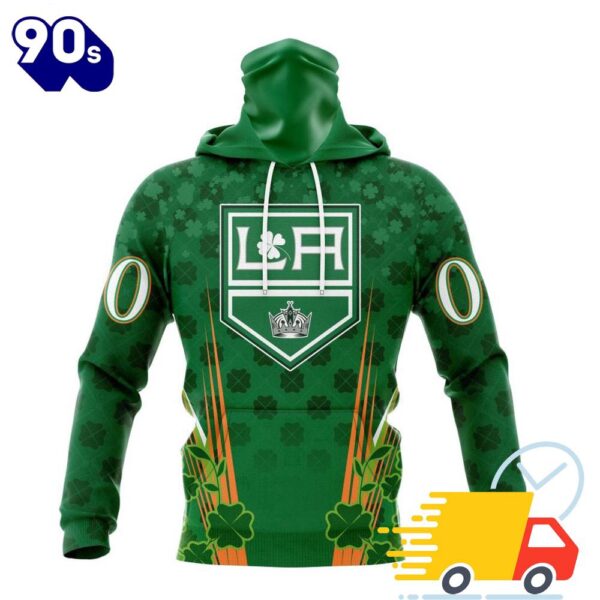 Personalized NHL Los Angeles Kings Full Green Design For St. Patrick’s Day All Over Print Shirts