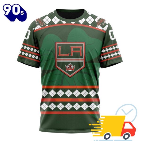 Personalized NHL Los Angeles Kings Specialized Unisex Kits Hockey Celebrate St Patrick’s Day All Over Print Shirts