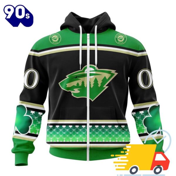 Personalized NHL Minnesota Wild Specialized Hockey Celebrate St Patrick’s Day All Over Print Shirts