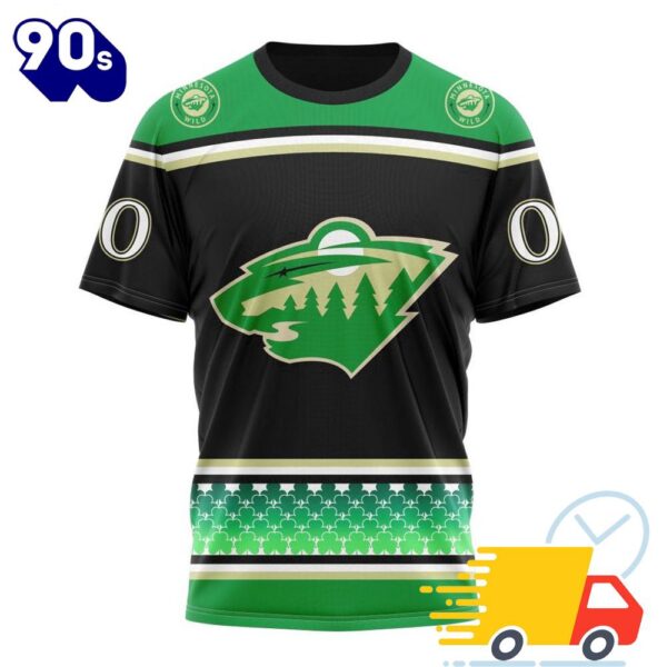 Personalized NHL Minnesota Wild Specialized Hockey Celebrate St Patrick’s Day All Over Print Shirts