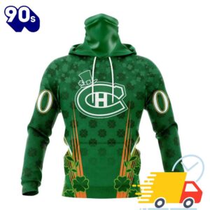 Personalized NHL Montreal Canadiens Full Green Design For St. Patrick's Day All Over Print Shirts