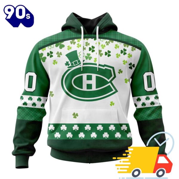 Personalized NHL Montreal Canadiens Special Design For St. Patrick Day All Over Print Shirts