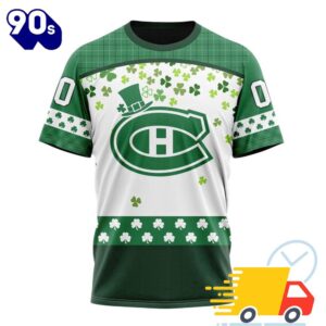 Personalized NHL Montreal Canadiens Special Design For St. Patrick Day All Over Print Shirts