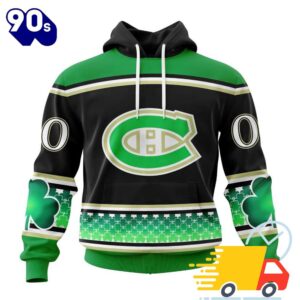 Personalized NHL Montreal Canadiens Specialized Hockey Celebrate St Patrick's Day All Over Print Shirts