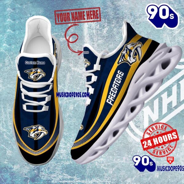 Personalized NHL Nashville Predators Clunky Max Soul Shoes