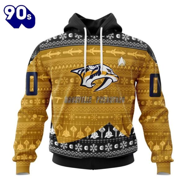 Personalized NHL Nashville Predators Special Star Trek Design Hoodie