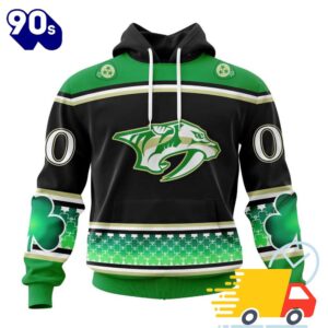 Personalized NHL Nashville Predators Specialized Hockey Celebrate St Patrick's Day All Over Print Shirts