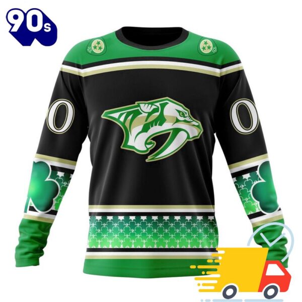 Personalized NHL Nashville Predators Specialized Hockey Celebrate St Patrick’s Day All Over Print Shirts