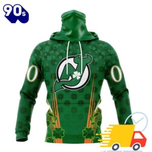 Personalized NHL New Jersey Devils Full Green Design For St. Patrick's Day All Over Print Shirts