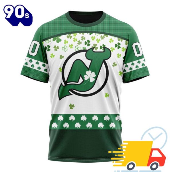 Personalized NHL New Jersey Devils Special Design For St. Patrick Day All Over Print Shirts