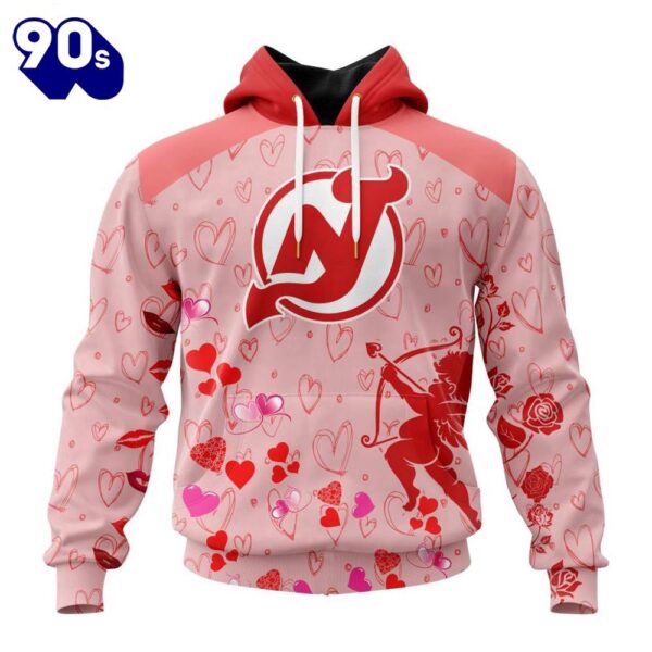 Personalized NHL New Jersey Devils Special Design For Valentines Day All Over Print Shirt