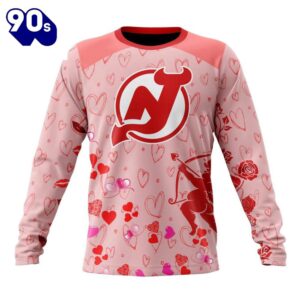 Personalized NHL New Jersey Devils Special Design For Valentines Day All Over Print Shirt