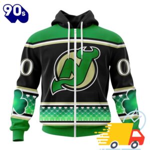 Personalized NHL New Jersey Devils Specialized Hockey Celebrate St Patrick's Day All Over Print Shirts