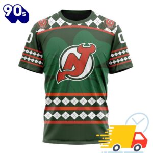 Personalized NHL New Jersey Devils Specialized Unisex Kits Hockey Celebrate St Patrick's Day All Over Print Shirts