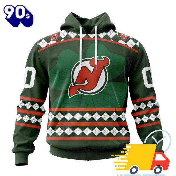 Personalized NHL New Jersey Devils Specialized Unisex Kits Hockey Celebrate St Patrick’s Day All Over Print Shirts