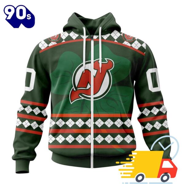 Personalized NHL New Jersey Devils Specialized Unisex Kits Hockey Celebrate St Patrick’s Day All Over Print Shirts