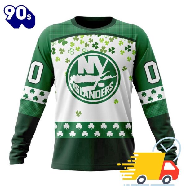 Personalized NHL New York Islanders Special Design For St. Patrick Day All Over Print Shirts