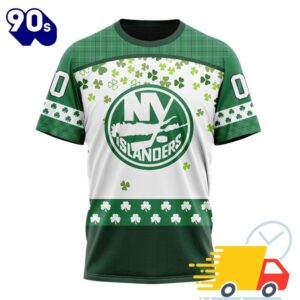 Personalized NHL New York Islanders Special Design For St. Patrick Day All Over Print Shirts