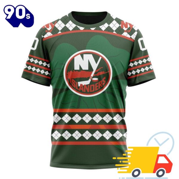 Personalized NHL New York Islanders Specialized Unisex Kits Hockey Celebrate St Patrick’s Day All Over Print Shirts