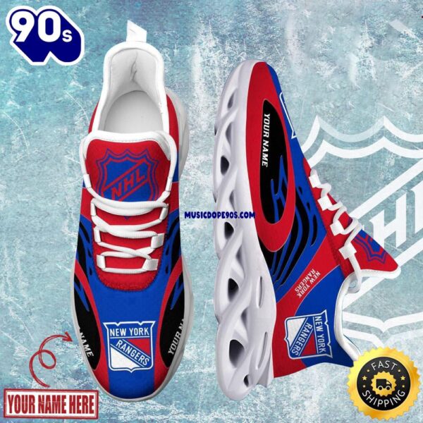 Personalized NHL New York Rangers Clunky Max Soul Shoes For Fans