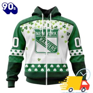 Personalized NHL New York Rangers Special Design For St. Patrick Day All Over Print Shirts