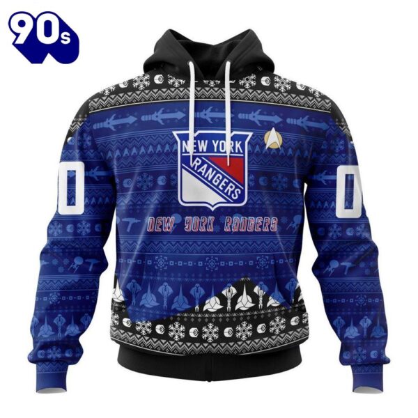 Personalized NHL New York Rangers Special Star Trek Design Hoodie