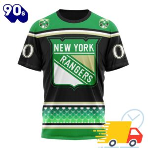 Personalized NHL New York Rangers Specialized Hockey Celebrate St Patrick's Day All Over Print Shirts