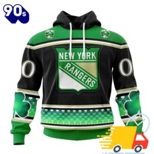 Personalized NHL New York Rangers Specialized Hockey Celebrate St Patrick's Day All Over Print Shirts